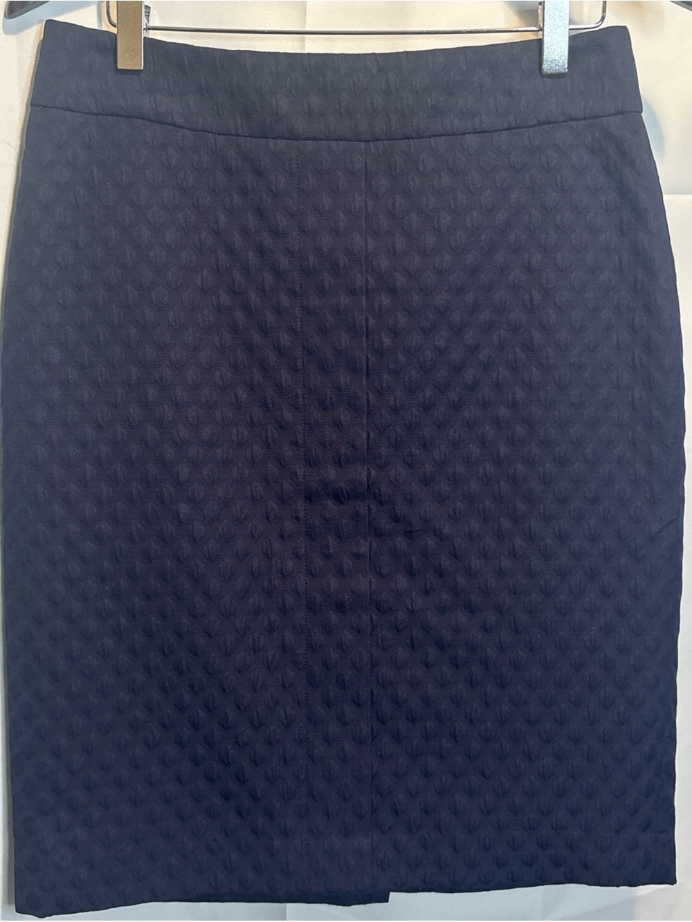 Talbots Navy Textured Pencil Skirt